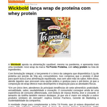 Wickbold lança wrap de proteína com whey protein – Em Cartaz