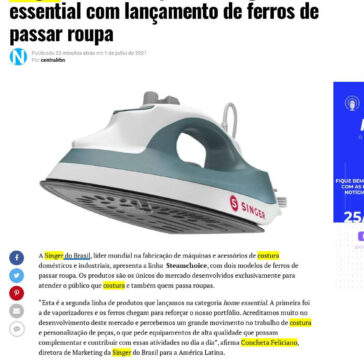 Singer do Brasil expande categoria de home essential com lançamento de ferros de passar roupa – Portal RBN