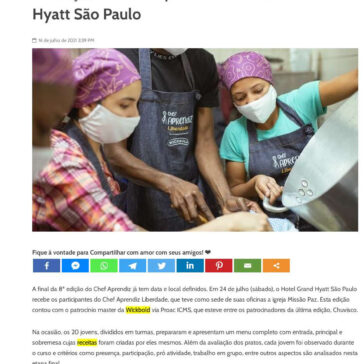 8ª edição do Chef Aprendiz no Hotel Grand Hyatt São Paulo – Itaim Sp