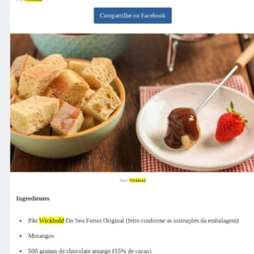 Receita de Fondue de chocolate e creme de avelã – Comida e Receitas