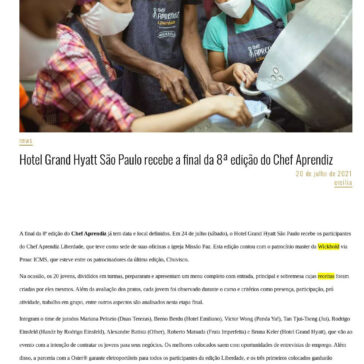 Hotel Grand Hyatt São Paulo recebe a final da 8ª edição do Chef Aprendiz – The List Brasil