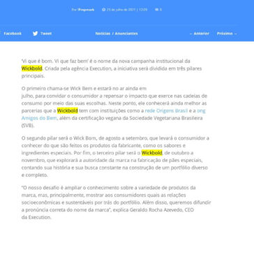 Saudabilidade marca nova campanha da Wickbold – Propmark