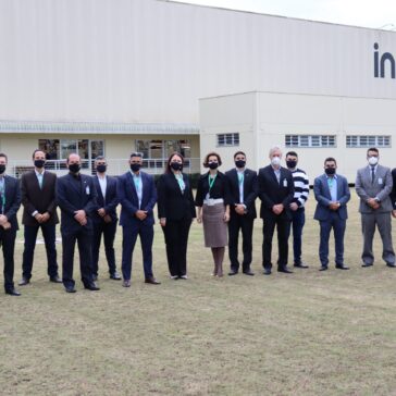 Intelbras recebe visita de presidente e superintendente da Anatel e do presidente da ABDI
