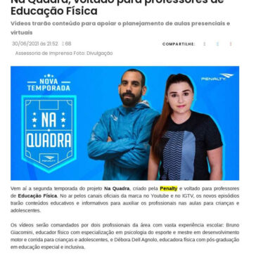 Penalty lança segunda edição do projeto Na Quadra, voltado para professores de Educação Física – JE Online