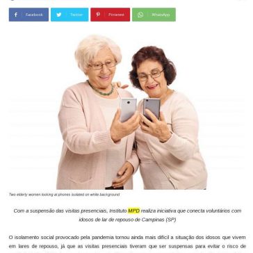 Adote um Idoso: videochamada ajuda idosos a lidar com isolamento – Não Perde Não