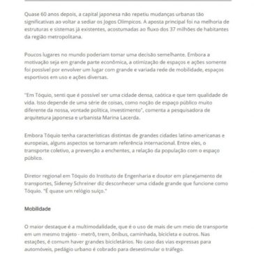 Como Tóquio pode inspirar cidades do Brasil – Portal do Holanda