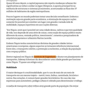 Como Tóquio pode inspirar cidades do Brasil – Repórter Diário