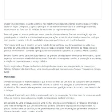 Como Tóquio pode inspirar cidades do Brasil – The World