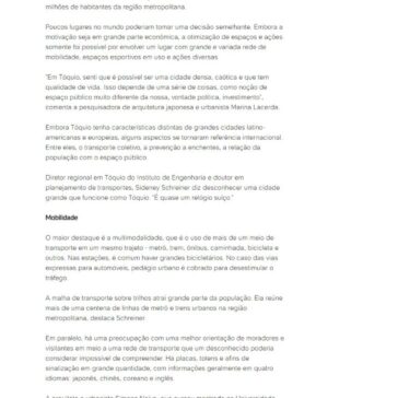 Como Tóquio pode inspirar cidades do Brasil – UOL