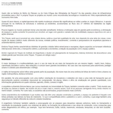 Como Tóquio pode inspirar cidades do Brasil – Vitória News