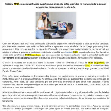 Projeto de inclusão digital beneficia colaboradores de canteiros de obras – Atuais News