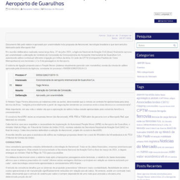 Anac aprova minuta conclusiva para People Mover entre linha 13 e Aeroporto de Guarulhos – ABIFER