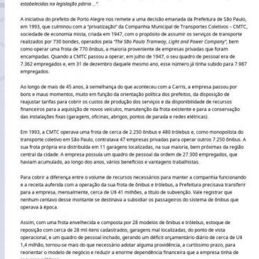 CMTC e Carris: a história se repete – NTU