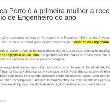 Monica Porto é a primeira mulher a receber prêmio de Engenheiro do ano – AECweb
