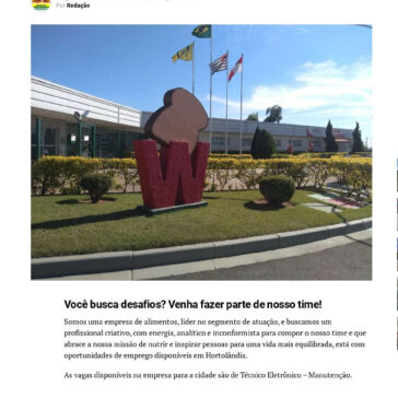 Wickbold seleciona funcionários para trabalho em Hortolândia – Notícias de Hortolândia