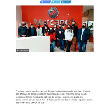 Mercanet ganha o selo Great Place to Work pelo quarto ano consecutivo – Revista News