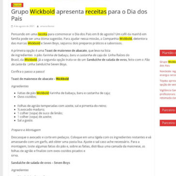 Grupo Wickbold apresenta receitas para o Dia dos Pais – O Maranhense