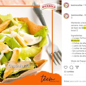Receita de Cestinha Fit – Instagram teemreceitas