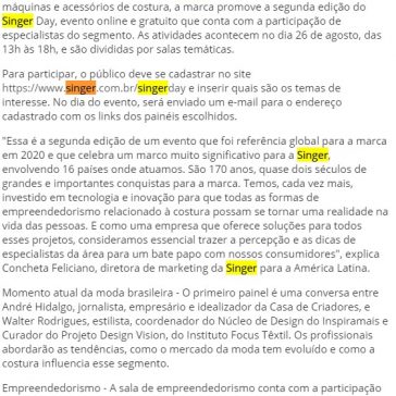 Grandes nomes da moda participam da segunda edição de evento sobre costura e empreendedorismo – Cadastro (DINO)