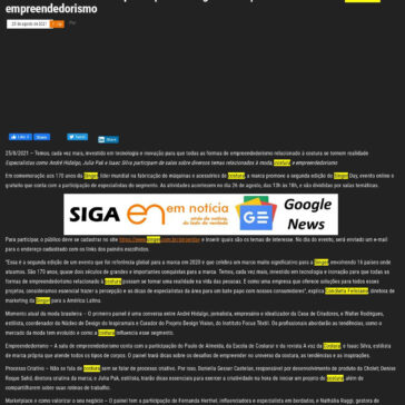 Grandes nomes da moda participam da segunda edição de evento sobre costura e empreendedorismo – Em Notícia