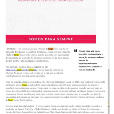 Grandes nomes da moda participam da segunda edição de evento sobre costura e empreendedorismo – JBA Notícias