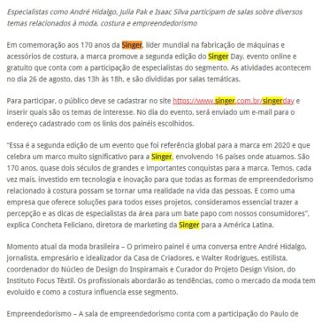 GRANDES NOMES DA MODA PARTICIPAM DA SEGUNDA EDIÇÃO DE EVENTO SOBRE COSTURA E EMPREENDEDORISMO – Jornal Montes Claros