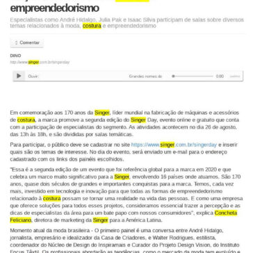 Grandes nomes da moda participam da segunda edição de evento sobre costura e empreendedorismo – Kennedy em Dia