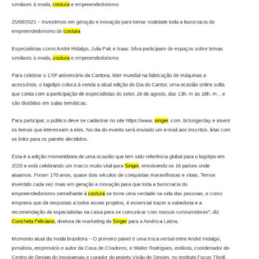 Grandes nomes da moda participam da edição de um momento de uma ocasião de costura e empreendedorismo – Notícias do Mundo