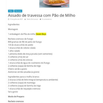 Assado de travessa com Pão de Milho – Gastromania