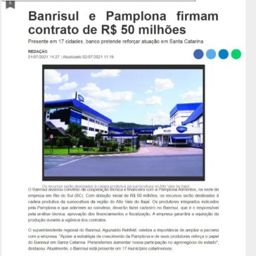 BANRISUL E PAMPLONA – Cadeia Logística do Frio