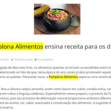 Pamplona Alimentos ensina receita para os dias frios – Gastromania