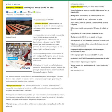 Pamplona Alimentos investe para elevar abates em 48% – CarneTec.com.br