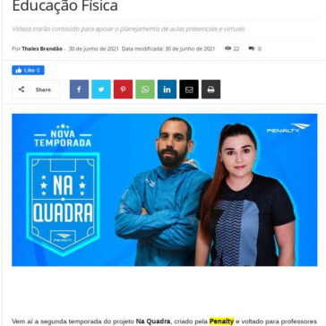 Penalty lança segunda edição do projeto Na Quadra, voltado para professores de Educação Física – Cidade Marketing
