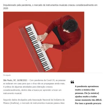 Instrumentos musicais são mais procurados durante a pandemia – RHB Informática