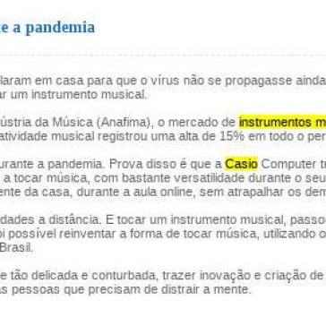Instrumentos musicais são mais procurados durante a pandemia – Agência O Globo