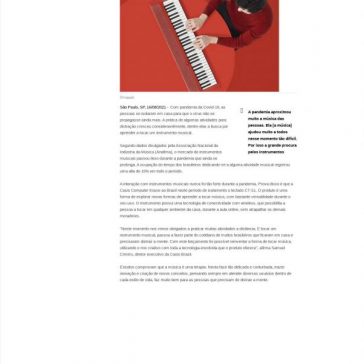 Instrumentos musicais são mais procurados durante a pandemia – Castel o rama