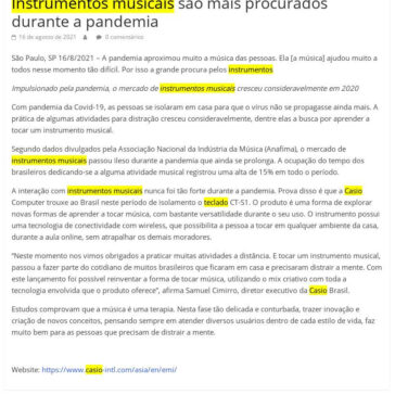 Instrumentos musicais são mais procurados durante a pandemia – Eagle News