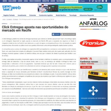 Click Entregas aposta nas oportunidades do mercado em Recife – Log Web