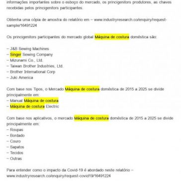 Estratégias de mercado Máquina de costura doméstica para impulsionar o crescimento dos principais participantes, tamanho da indústria e previsão de participação global 2021-2025 – Moldes Costura