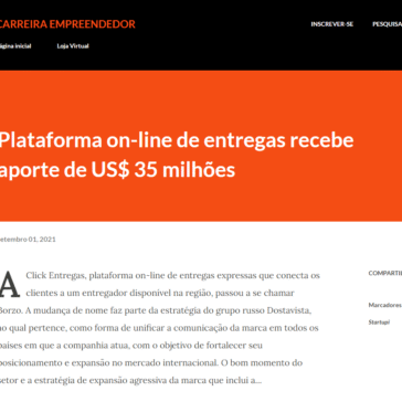 Plataforma on-line de entregas recebe aporte de US$ 35 milhões – Carreira empreendedor