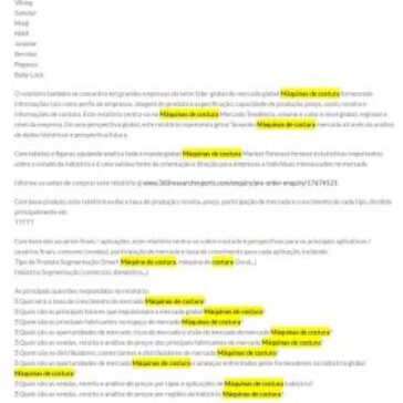 Máquinas de costura Market Share, Size 2021 Demanda global tendência, notícia, o crescimento do negócio, Top chave Jogadores Update, Negócios Estatística e Metodologia da Pesquisa de Previsão para 2026 – Ceará Máquinas