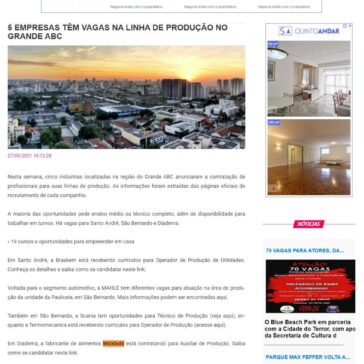 5 empresas têm vagas na linha de produção do grande ABC – Portal do Alto Tietê