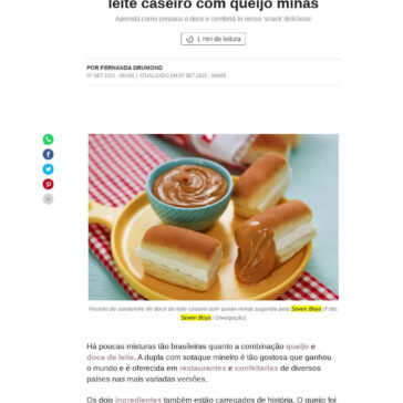 Receita de sanduíche de doce de leite caseiro com queijo minas – Casa e Jardim