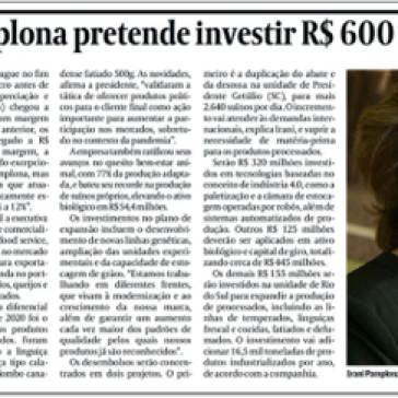 Catarinense Pamplona pretende investir R$600 milhões até 2024 – Valor Econômico