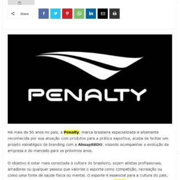 AlmapBBDO assina projeto de branding para Penalty – Cidade Marketing