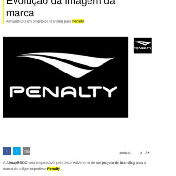 AlmapBBDO assina projeto estratégico de branding para Penalty – Clube de Criação