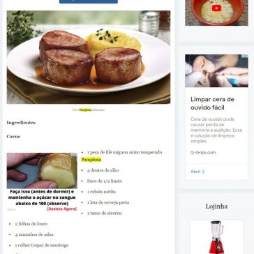 Receita de Filé mignon na cerveja – Comida e Receitas