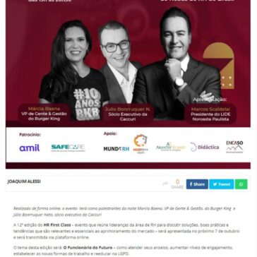 O Funcionário do Futuro é o tema da 12º edição do HR First Class – ABCD Real