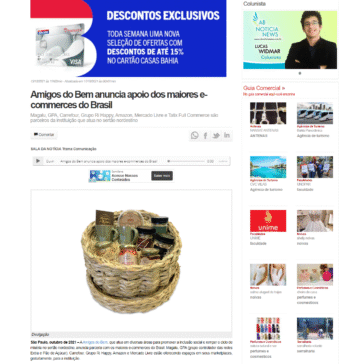 Amigos do Bem anuncia apoio dos maiores e-commerces do Brasil – AB Notícia News