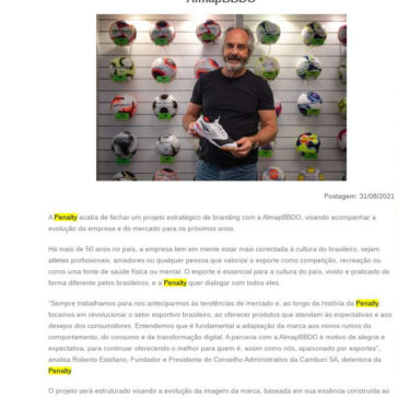 Penalty fecha projeto estratégico de branding com a AlmapBBDO – Marcas pelo Mundo